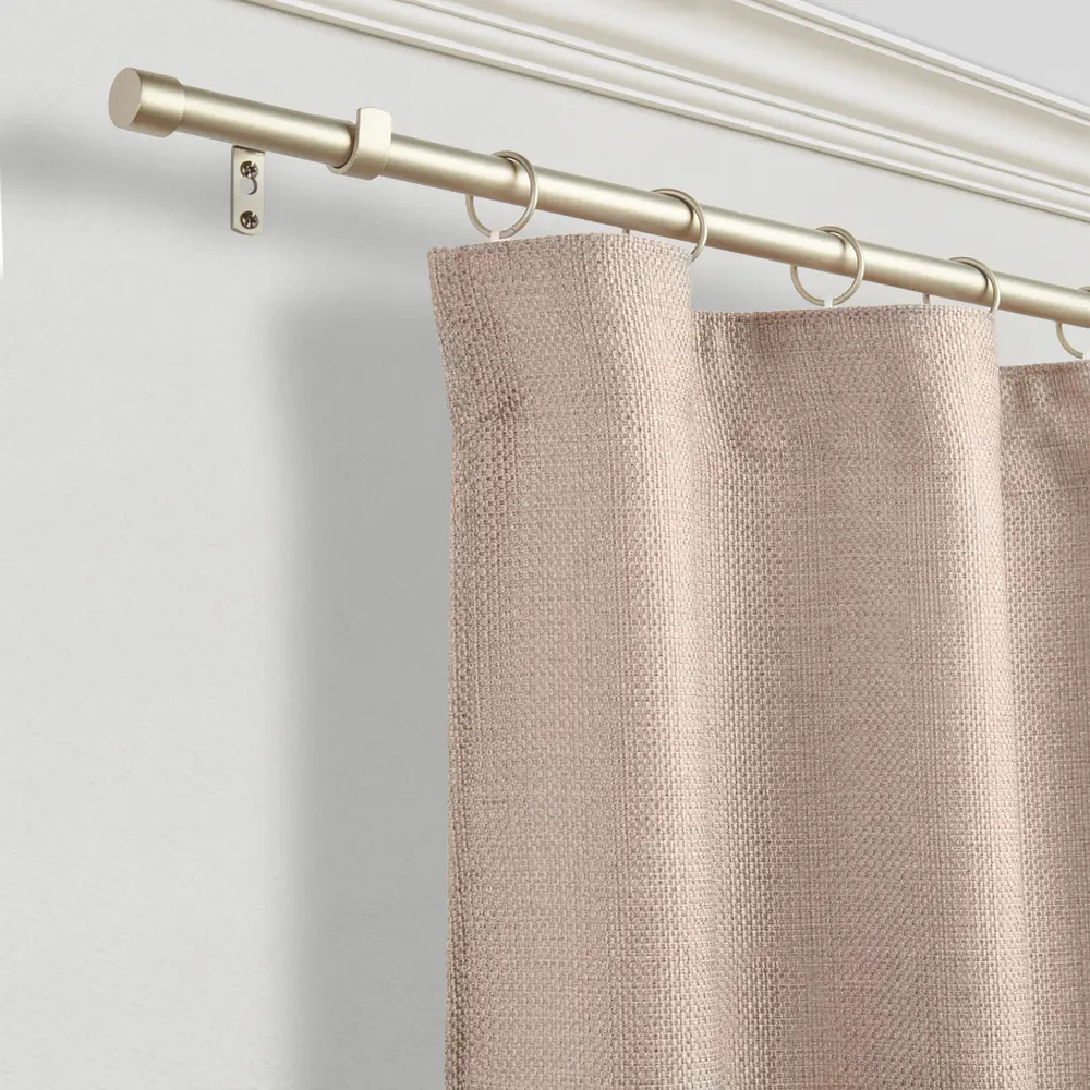 Карниз однорядный раздвижной d19/16 мм заглушка 160-320 см цвет сталь ORBIS STLM-2166553 - Вид №4