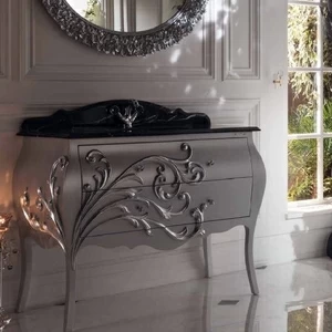 Комплект мебели для ванной Armadi Art Andante серебро