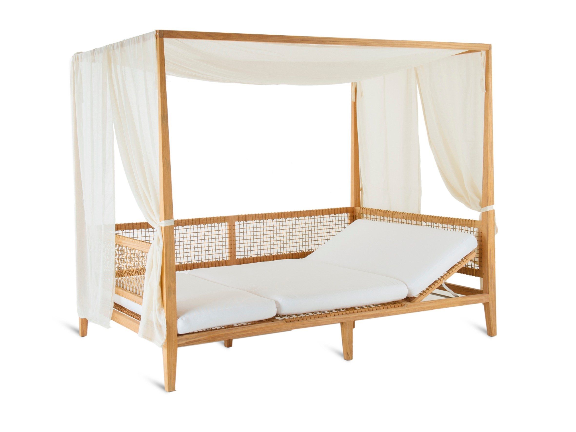 Садовая кровать из тикового дерева с балдахином Unopiù Синтез ARCH-00047354