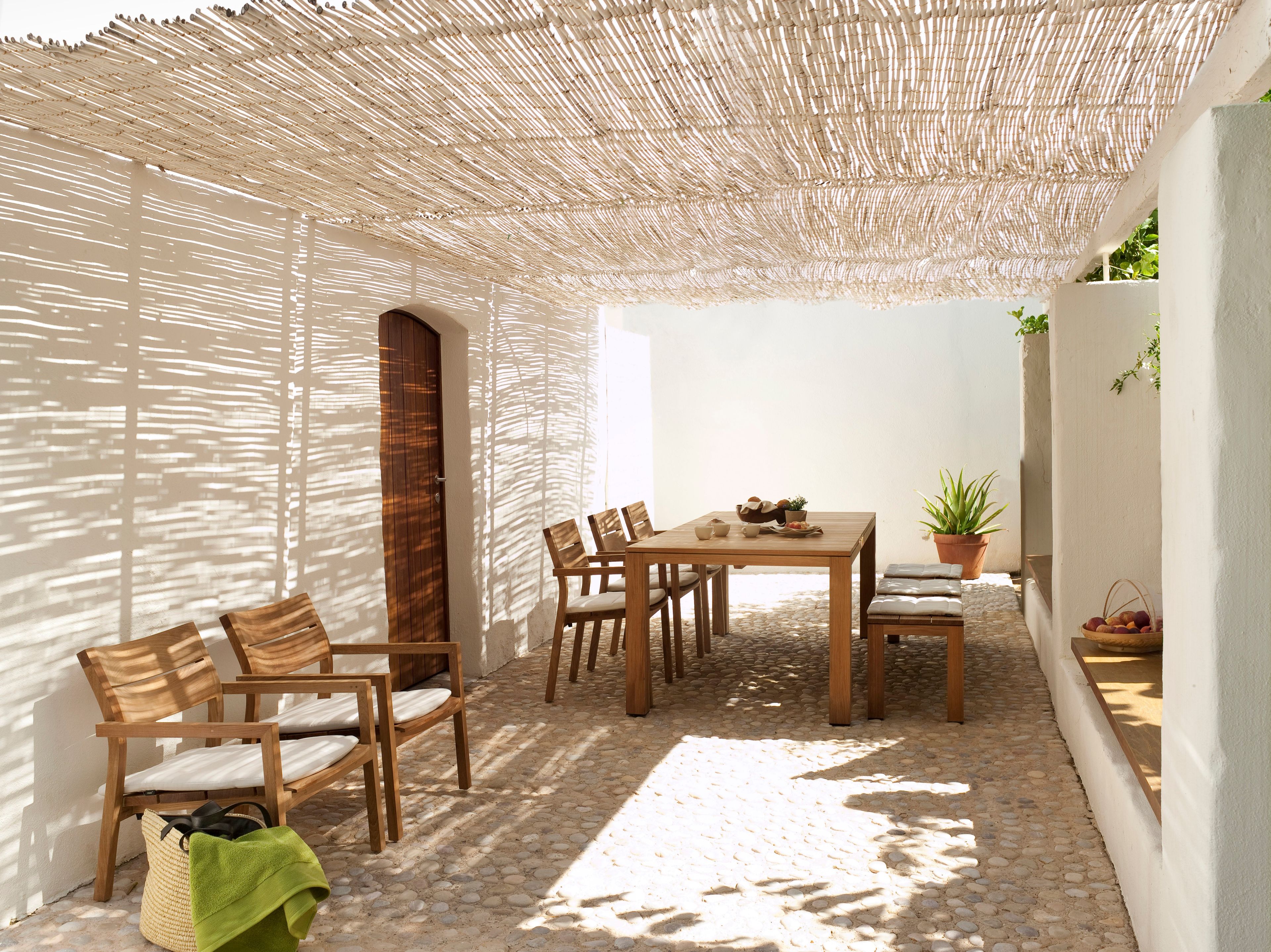 Стул для сада из тикового дерева с подлокотниками TRIBÙ Kos ARCH-00115267 - Вид №3