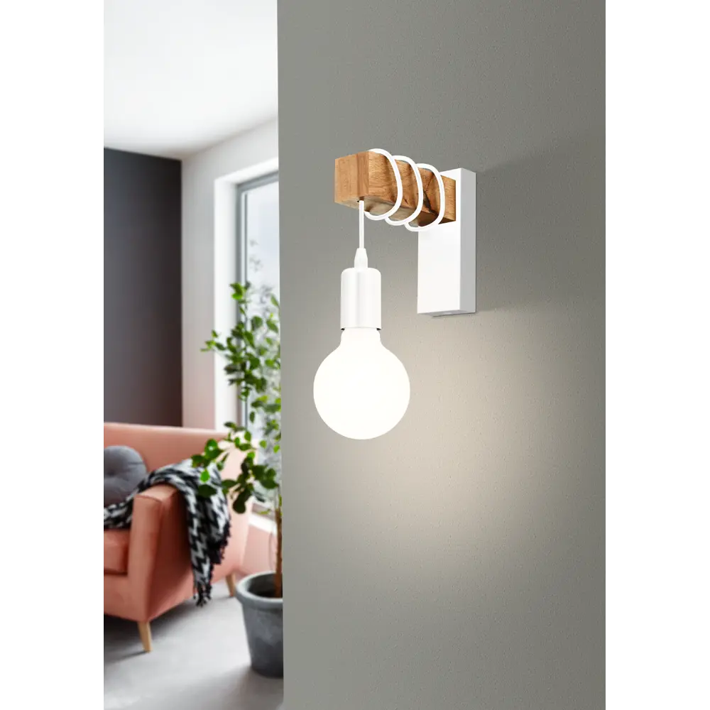 Бра Eglo «Townshend» цвет белый/дерево STLM-2107189 - Вид №6