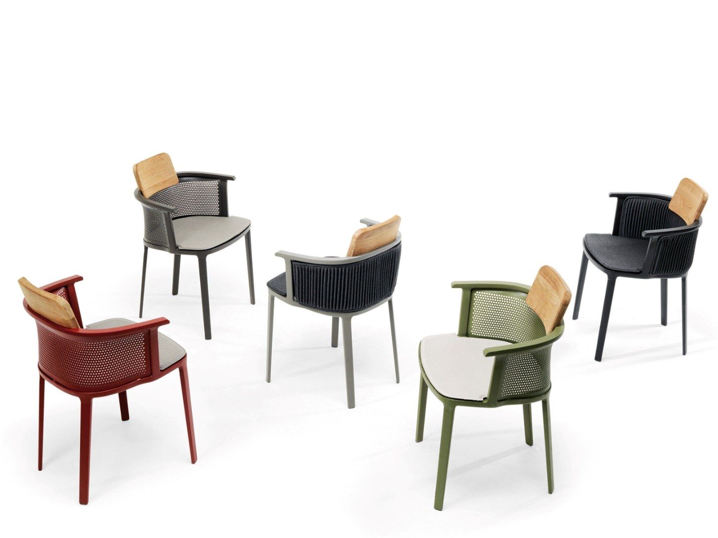 Алюминиевый штабелируемый садовый стул Ethimo Nicolette ARCH-00119635 - Вид №22