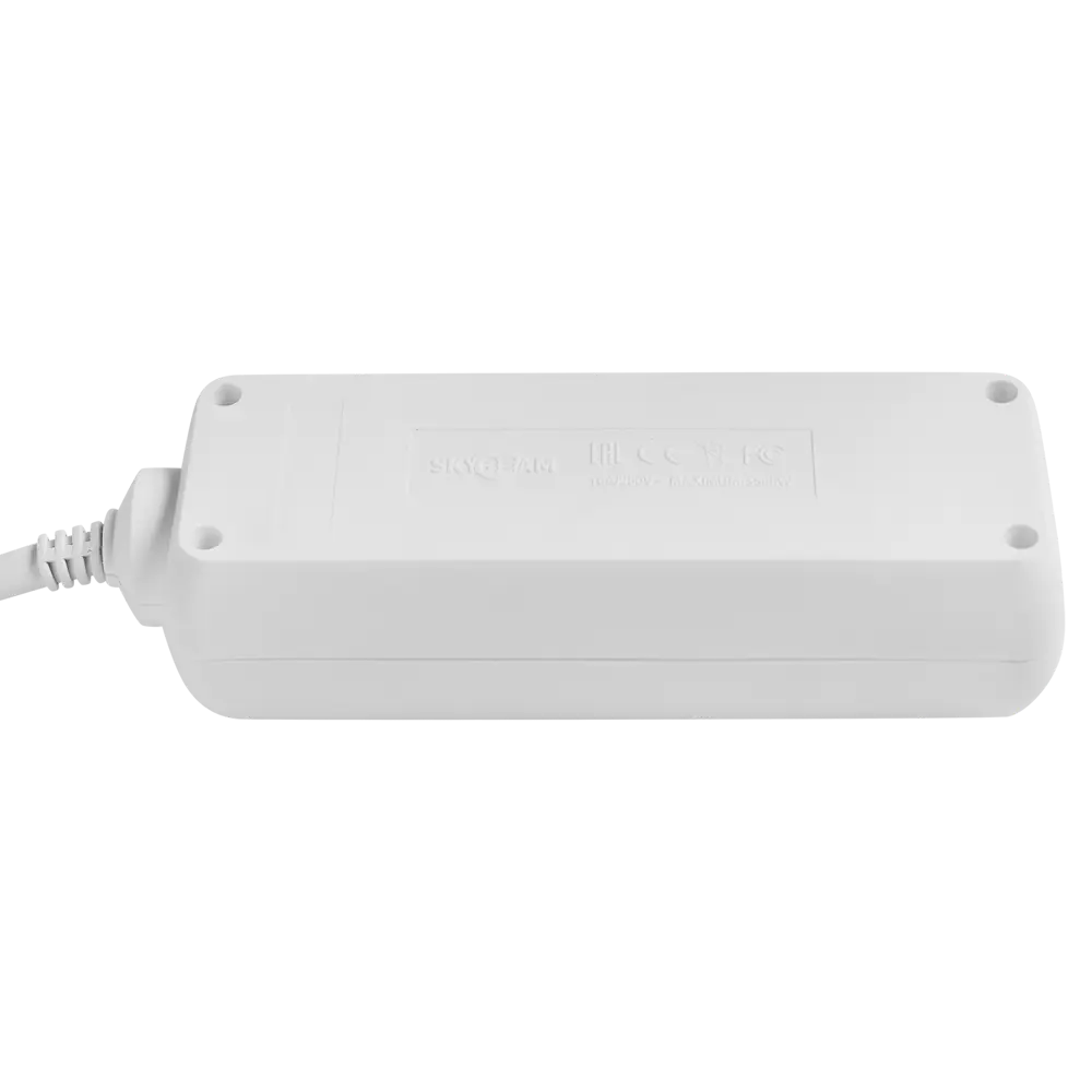 Удлинитель бытовой Skybeam 3x1.5 7 м 3 розетки с заземлением 3680 Вт цвет белый STLM-2164860 - Вид №2