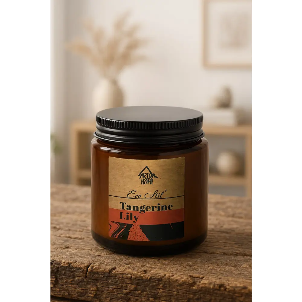 Свеча в стакане ароматизированная Eco Stil Мандарин и лилия ARIDA HOME STLM-2138377 - Вид №6