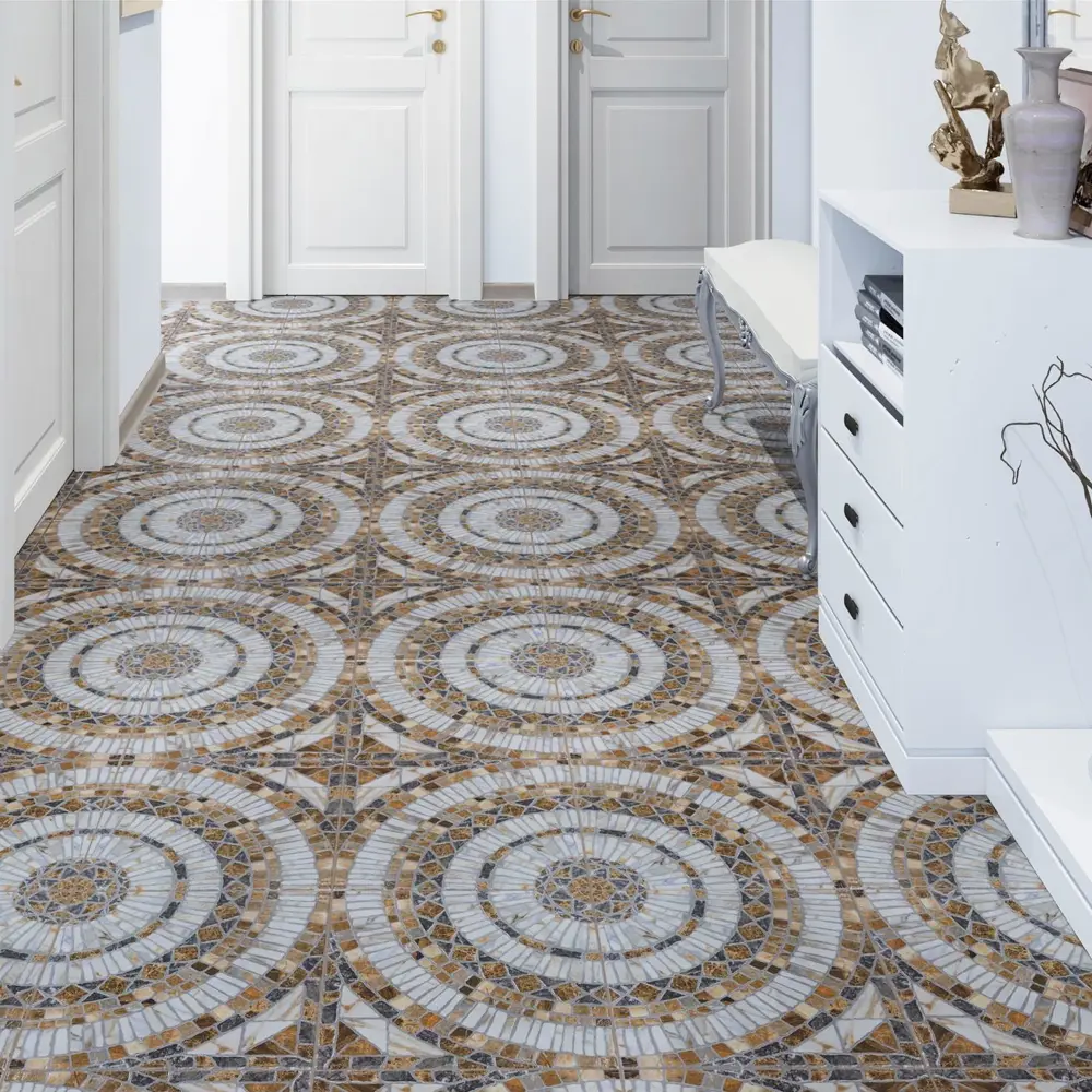 Керамогранит PiezaROSA Мюнхен 33×33 см - каменная элегантность в коричневых тонах 14086183 STLM-0004247