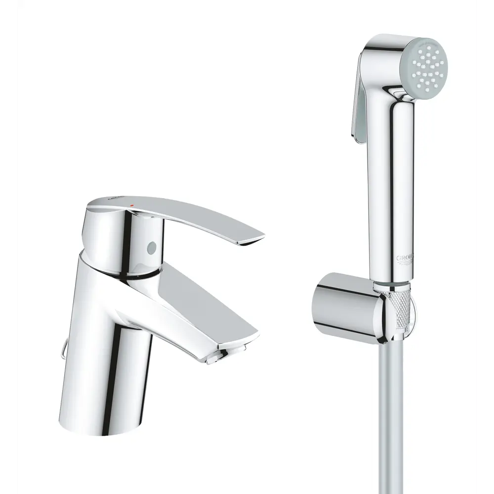 Смеситель для раковины Grohe Start New S однорычажный с гигиеническим душем цвет хром STLM-2212328