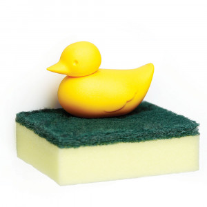 QL10225-YW Держатель для губки duck жёлтый Qualy
