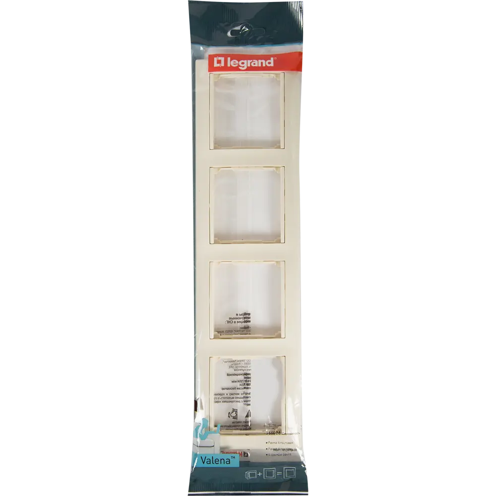Рамка Legrand Valena Classic для розеток и выключателей в стиле слоновая кость 11274285 STLM-0001157 - Вид №4