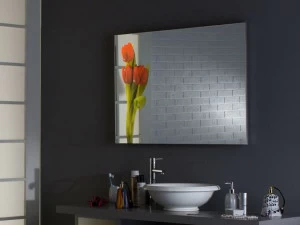 UNICA by Cantoni Прямоугольное настенное зеркало из анодированного алюминия в раме Mh