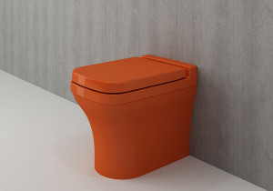 1249-012-0119 Bocchi Scala Боковой туалет с биде Ярко Оранжевый