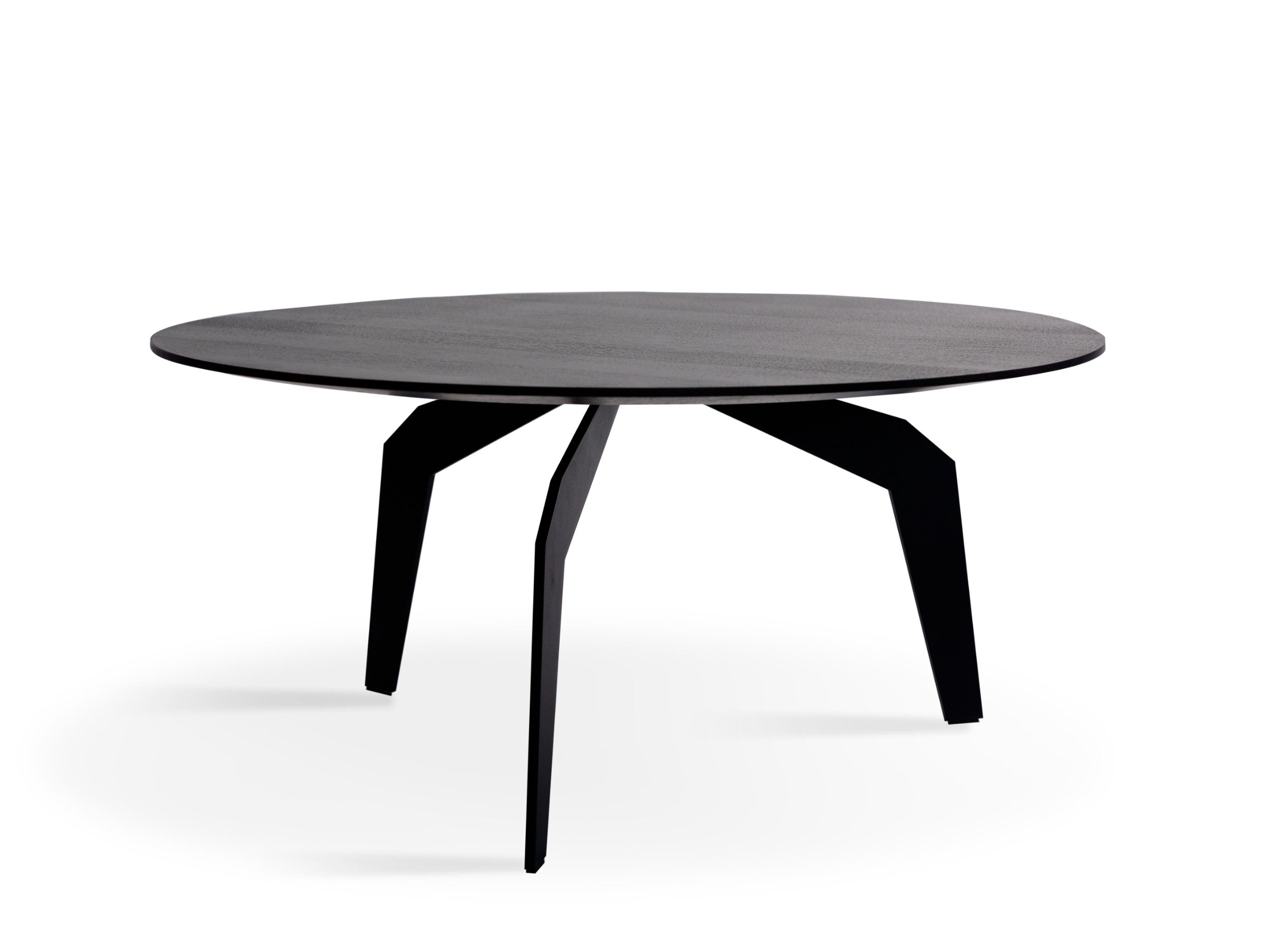 Круглый низкий журнальный столик из дуба Nobonobo Feza ARCH-00021681