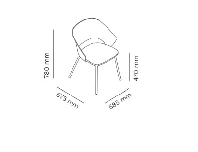 Штабелируемый стул из полипропилена Mara Icon ARCH-00106544 - Вид №16