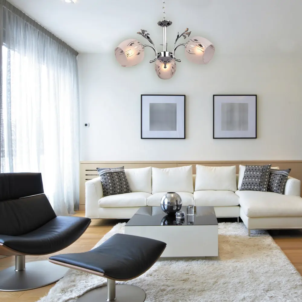 Люстра подвесная «Серенада» КС30066/3P, 3 лампы, 9 м², цвет хром КЛЮЧНИК STLM-2086885 - Вид №9