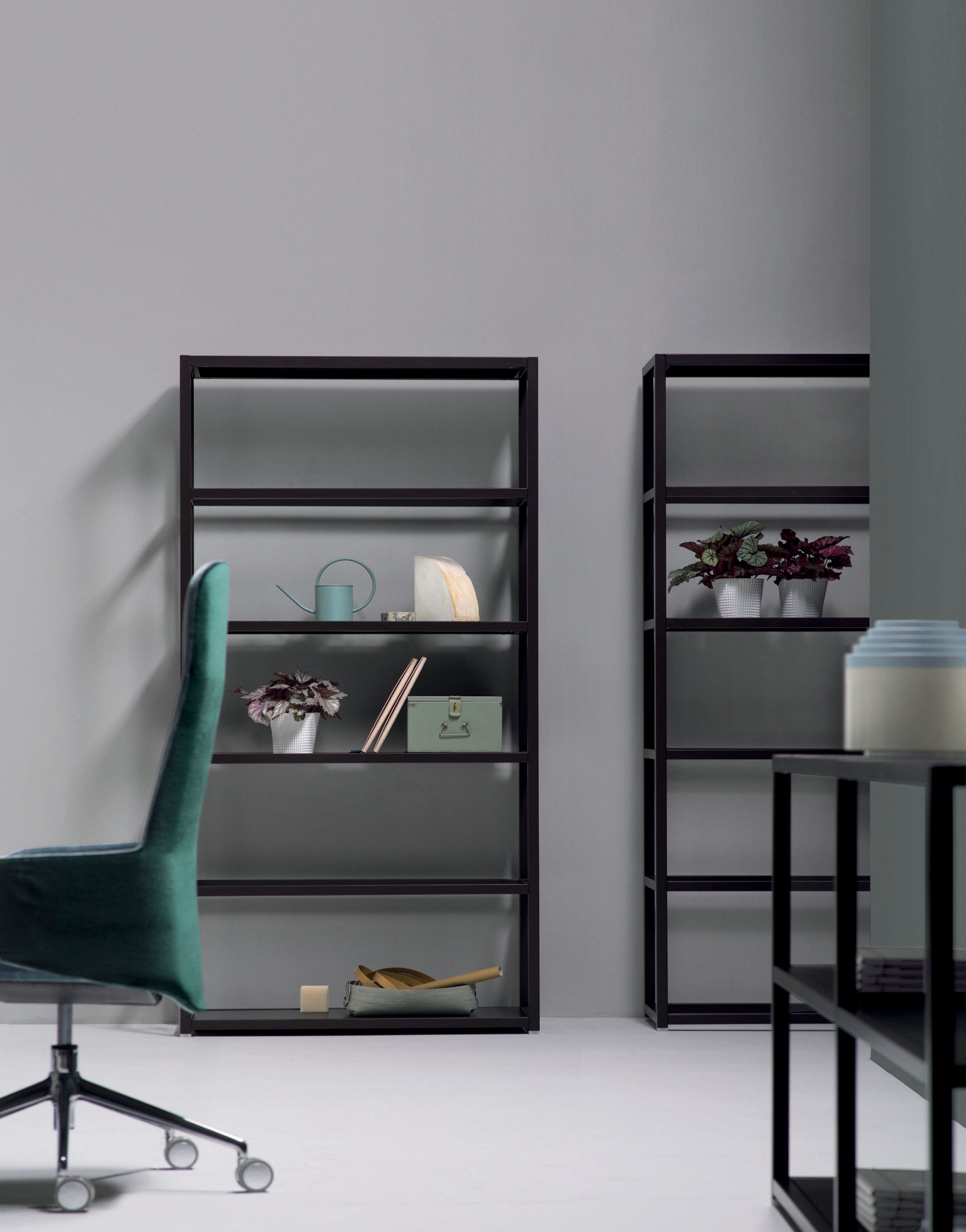 Металлический модульный офисный книжный шкаф Quinti Sedute Shelve ARCH-00115919 - Вид №2