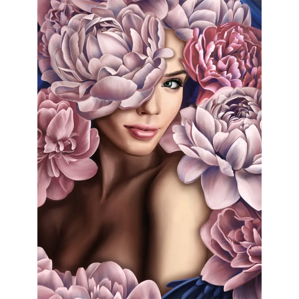 Картина модульная Девушки в цветах 45x60 см 2 шт POSTERMARKET STLM-2096798 - Вид №1