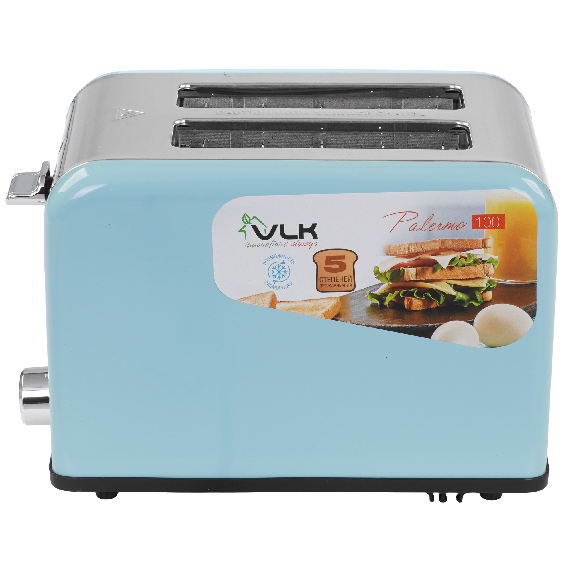 9905710 Тостер VLK Palermo 100 голубой STDN-0119416 - Вид №2