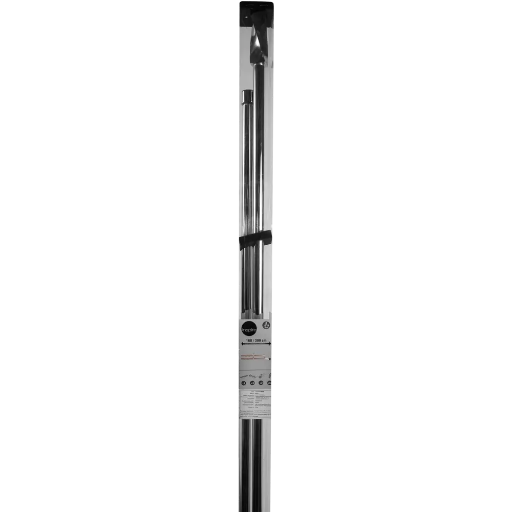 Карниз двухрядный Вихрь раздвижной 160-300 см цвет хром INSPIRE STLM-2078958 - Вид №2