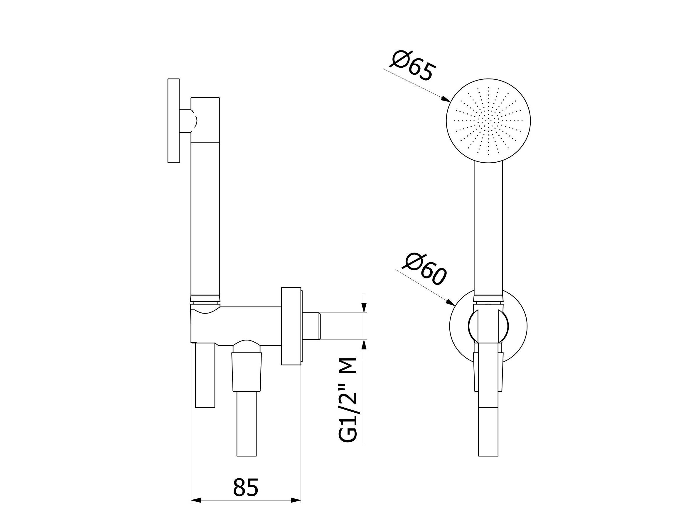 Набор для душа из нержавеющей стали IB Shower &amp ARCH-00115666 - Вид №2