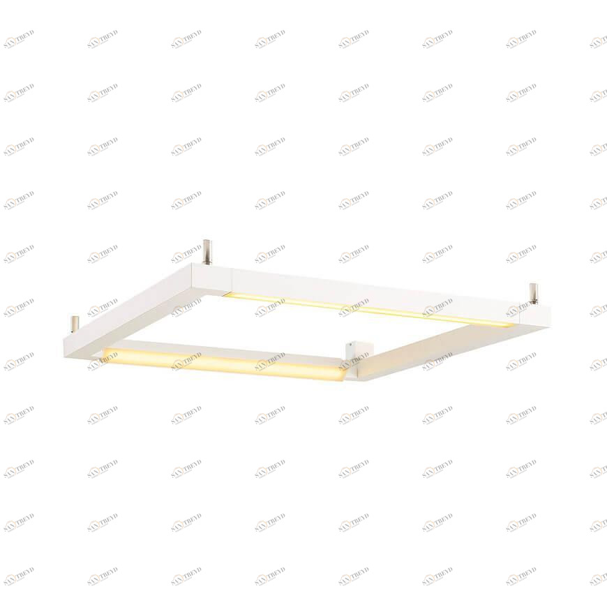 Потолочный светильник белый SLV Open Grill Double Twist 1001294 SLV ДИЗАЙНЕРСКИЕ, OPEN GRILL 00-3890387 Белый 