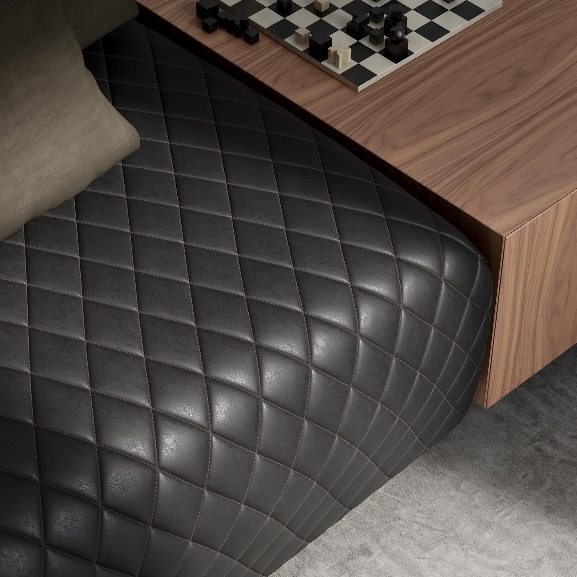 Тканевый диван с журнальной стойкой Natuzzi Italia Melpot ARCH-00030074 - Вид №1