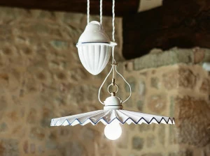 Aldo Bernardi Подвесной светильник прямого и отраженного света из керамики Piega