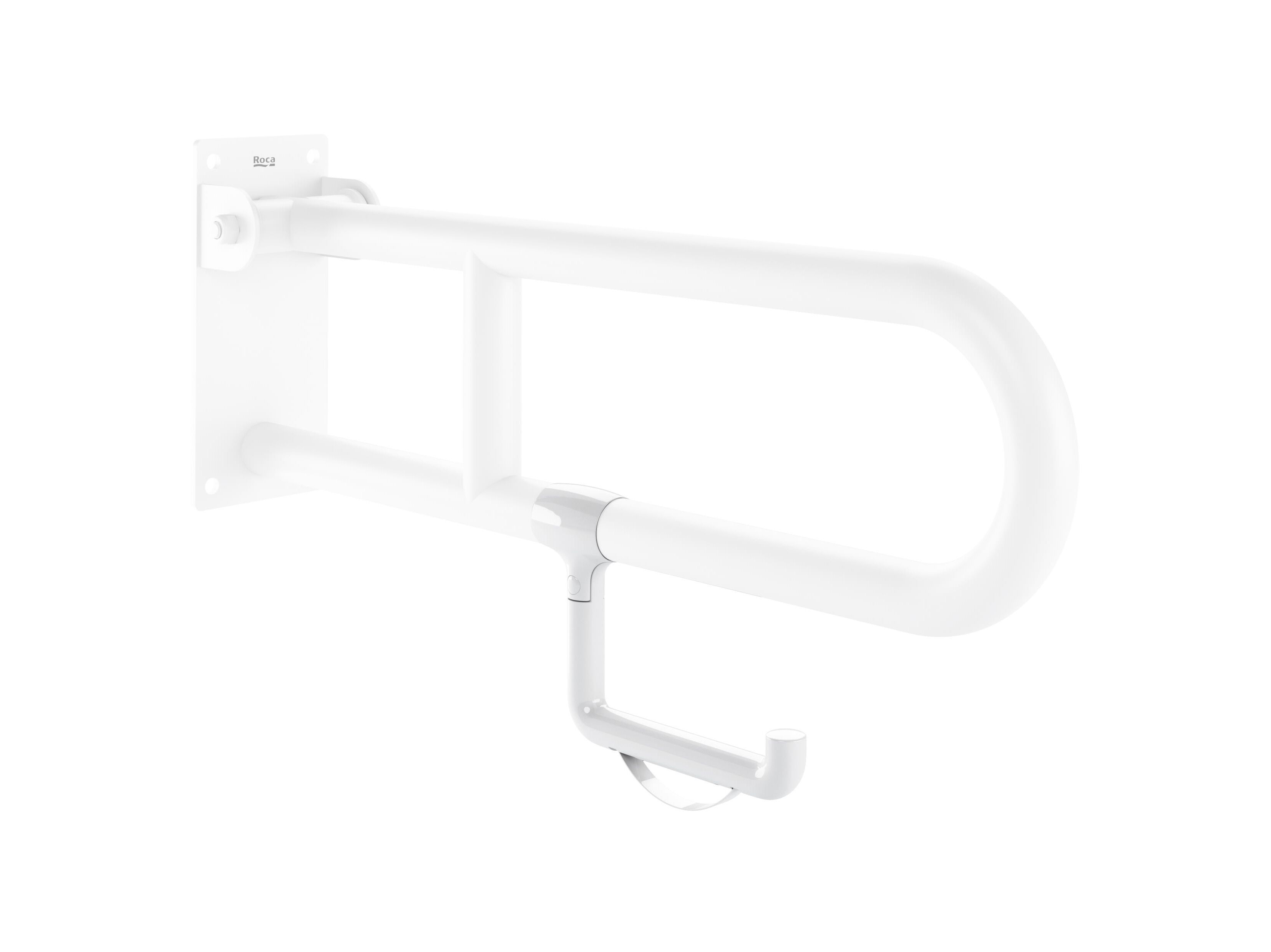 Пластиковая откидная ручка для ванной комнаты с держателем рулона Roca ACCESS ARCH-00032421 - Вид №1