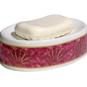 Мыльница настольная Niklen "Афина", керамика, цвет красный