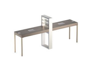 Ламинированная парикмахерская рабочая станция