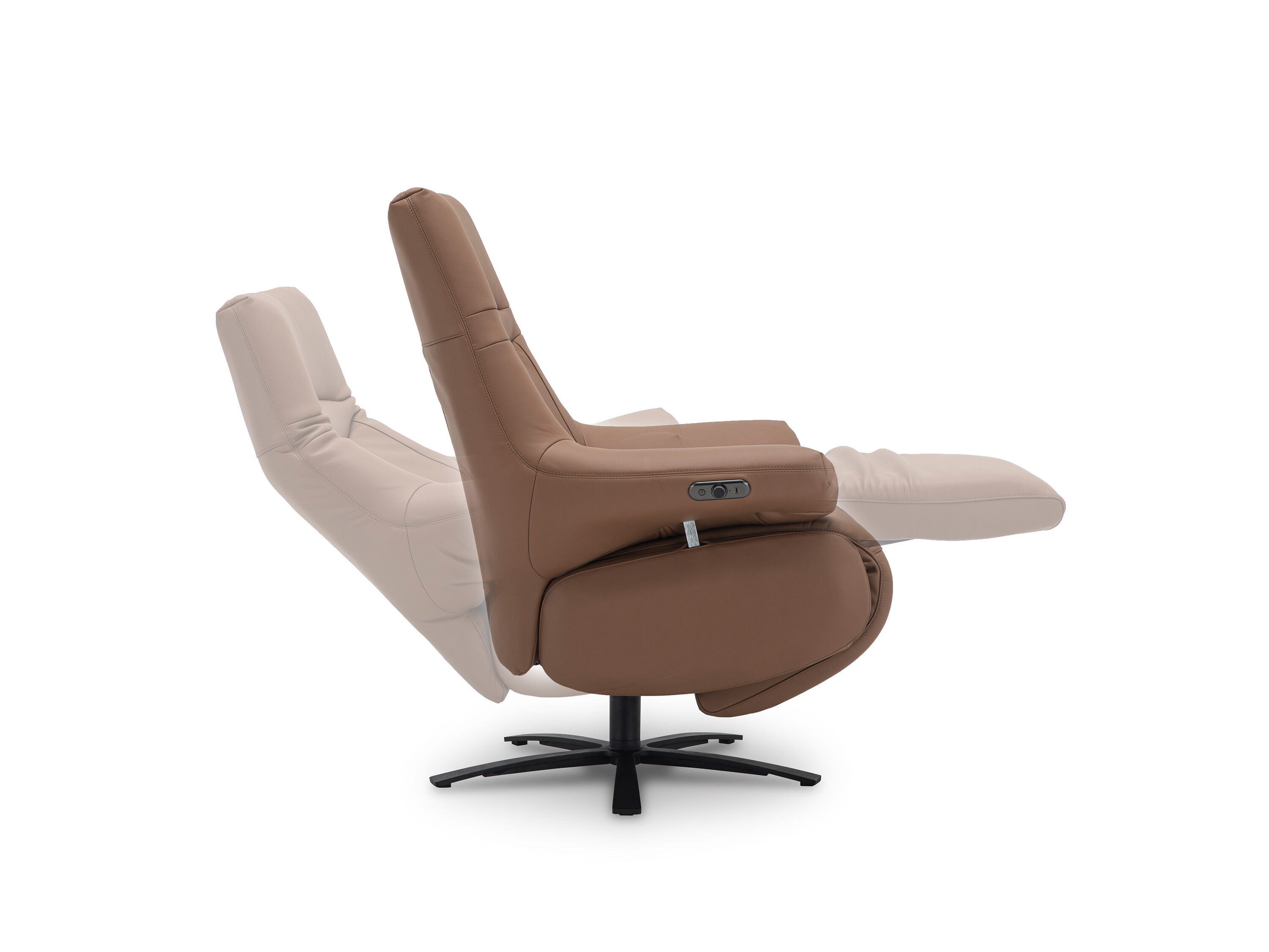 Кожаное кресло с откидывающейся спинкой с электрическим движением CAMPO DE' FIORI WAVES ARCH-00120158 - Вид №9