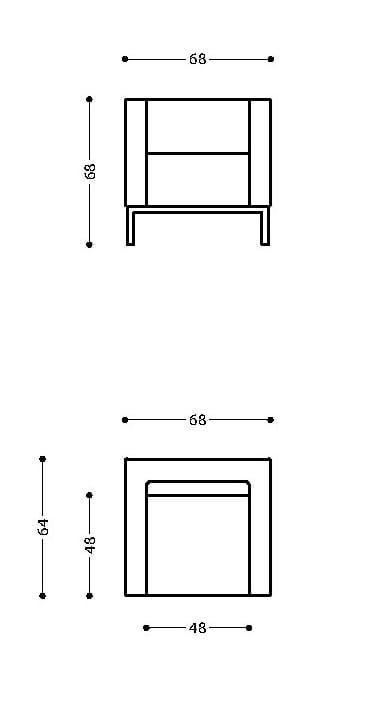 Кожаное кресло с подлокотниками LAMM ARCH-00151653 - Вид №2
