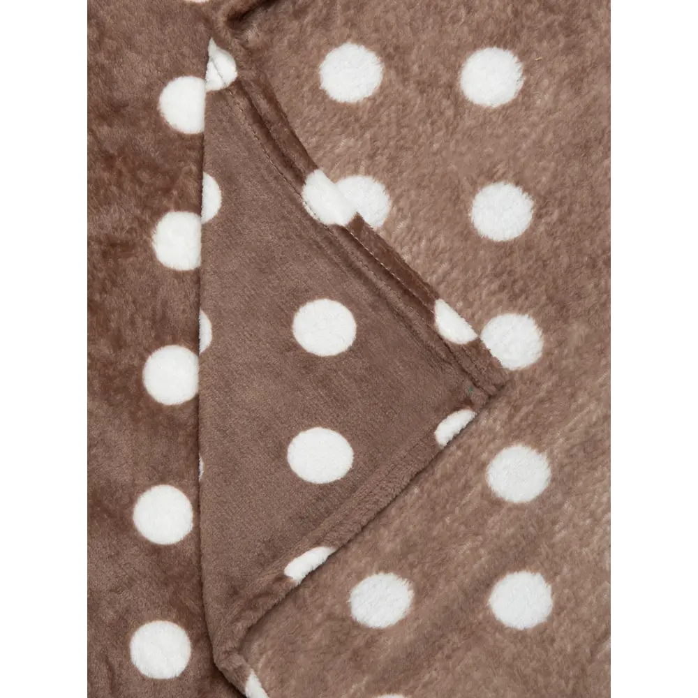 Плед Горох 150x200 см фланель цвет коричневый TEXREPUBLIC Печатный STLM-2078542 - Вид №1