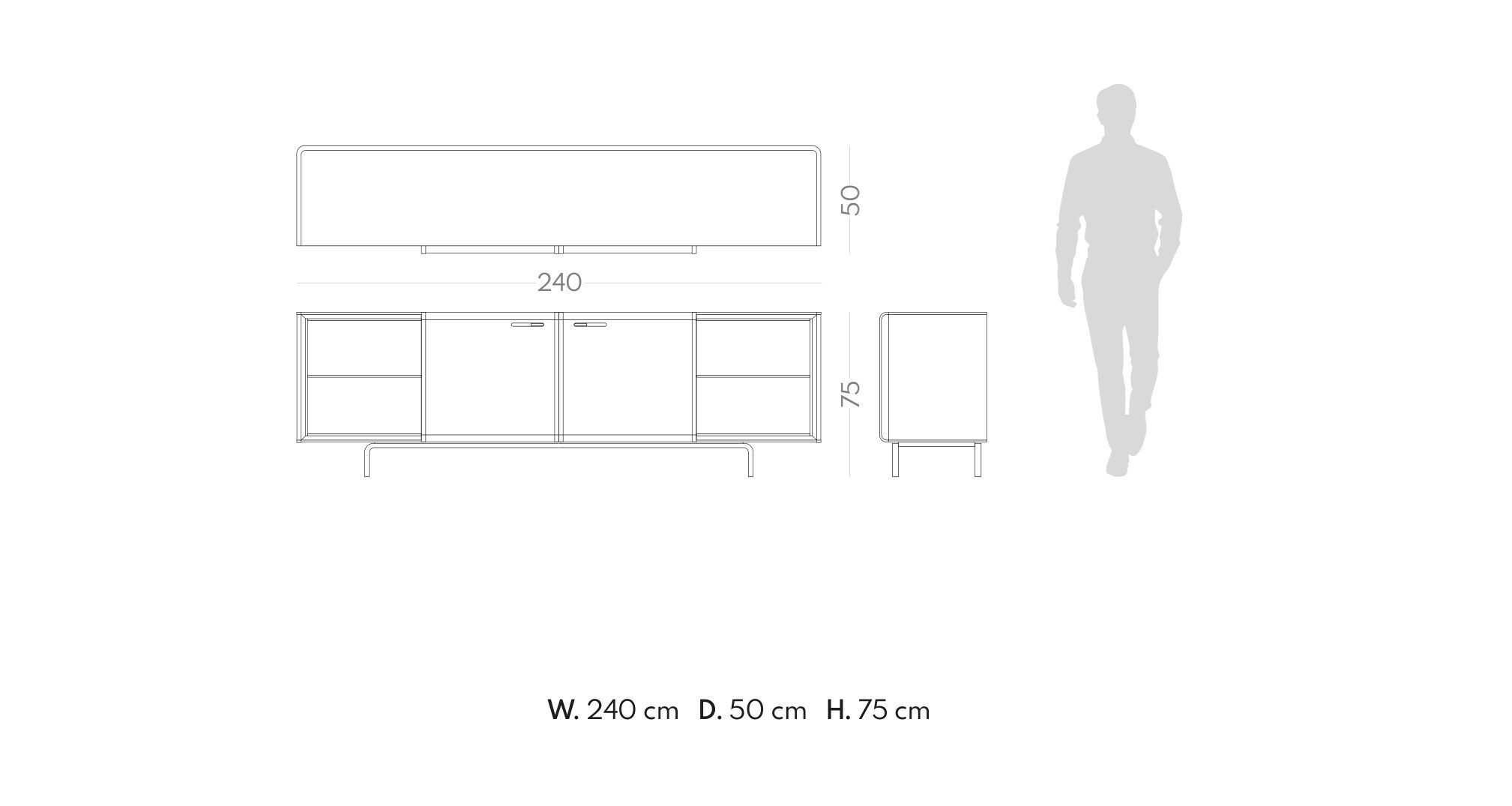 Шкаф из шпона с раздвижными дверями PRADDY Metro ARCH-00085662 - Вид №1