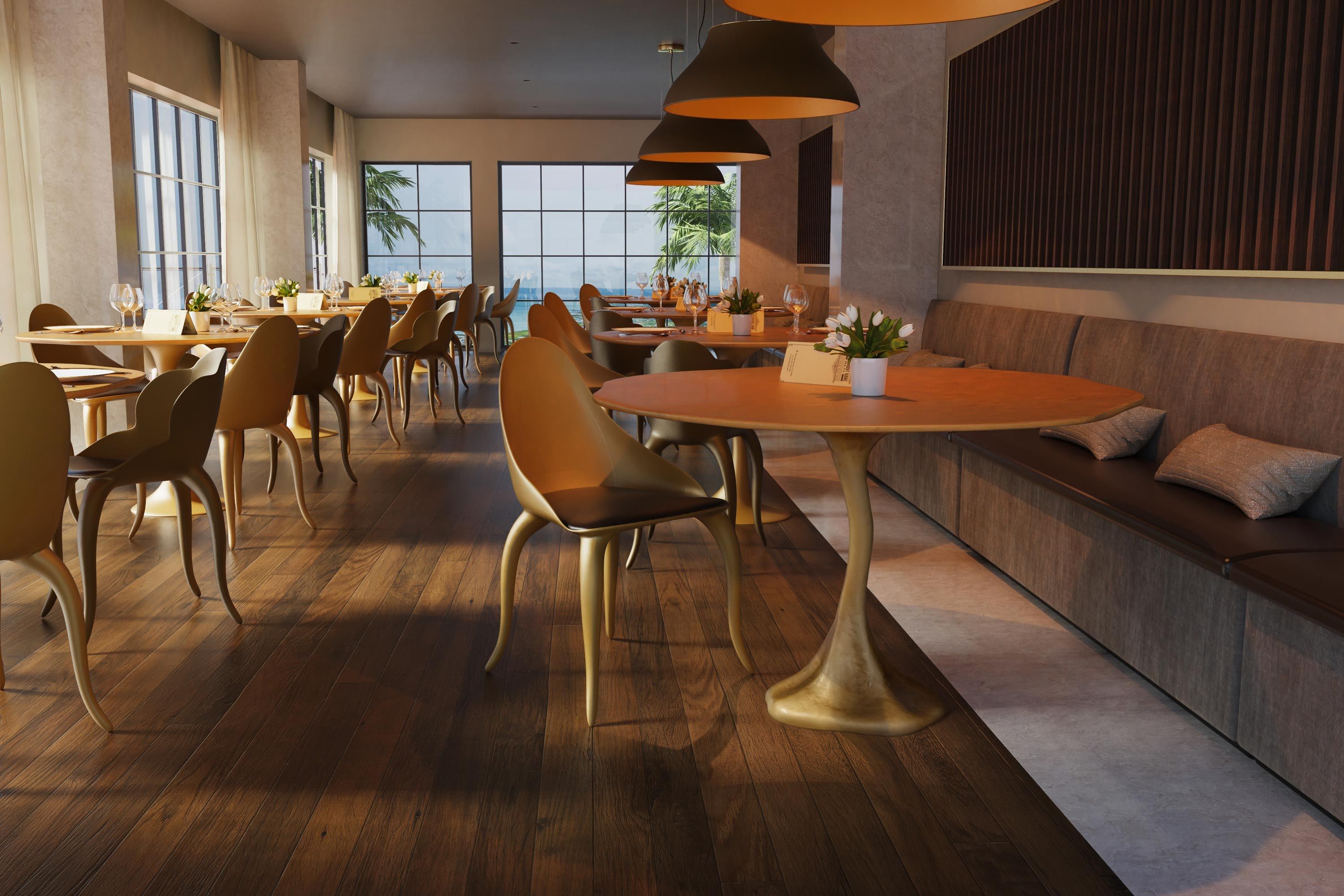 Обеденный стол из стекловолокна KARPA IVY K2007 ARCH-00018177 - Вид №2