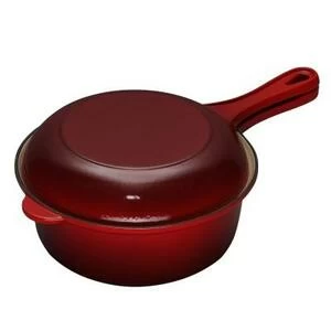 Ковш чугунный 2 в 1 Le Creuset, Ø22 см, вишневый