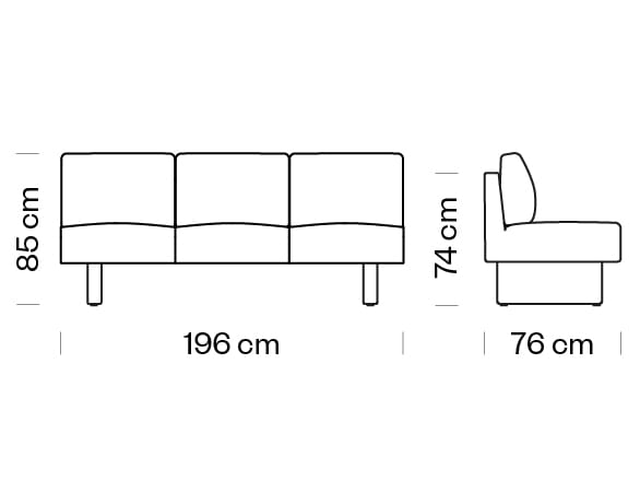 3-местный тканевый диван Et al Nomad+ ARCH-00035856 - Вид №2