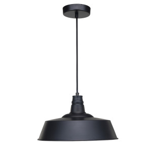 Светильник подвесной Mitrila, 1 лампа, 3 м², цвет черный INSPIRE