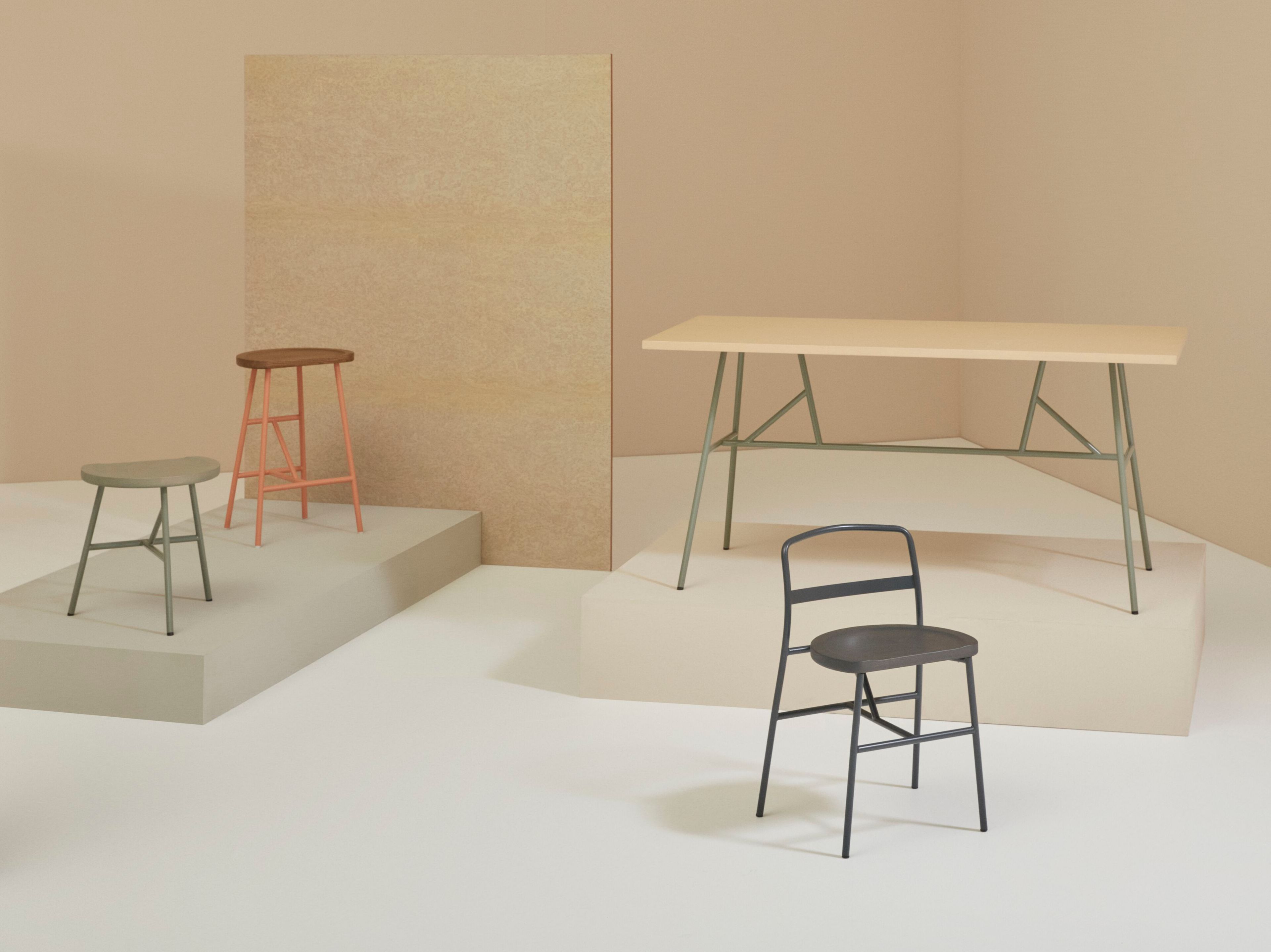 Стул из стали и ясеня Billiani Puccio ARCH-00101297 - Вид №2