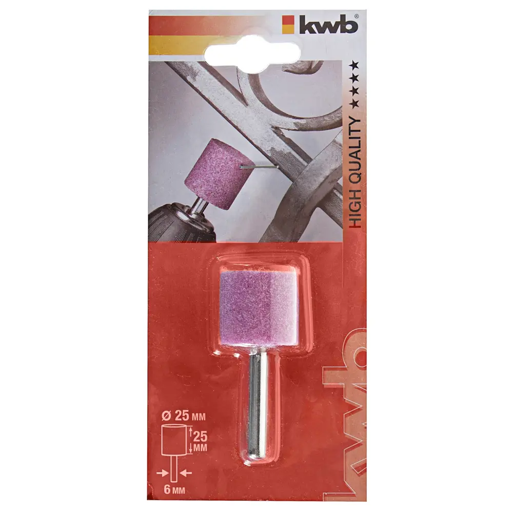 Фреза шлифовальная, цилиндр, корунд, 25х25 мм KWB STLM-2059006 - Вид №2