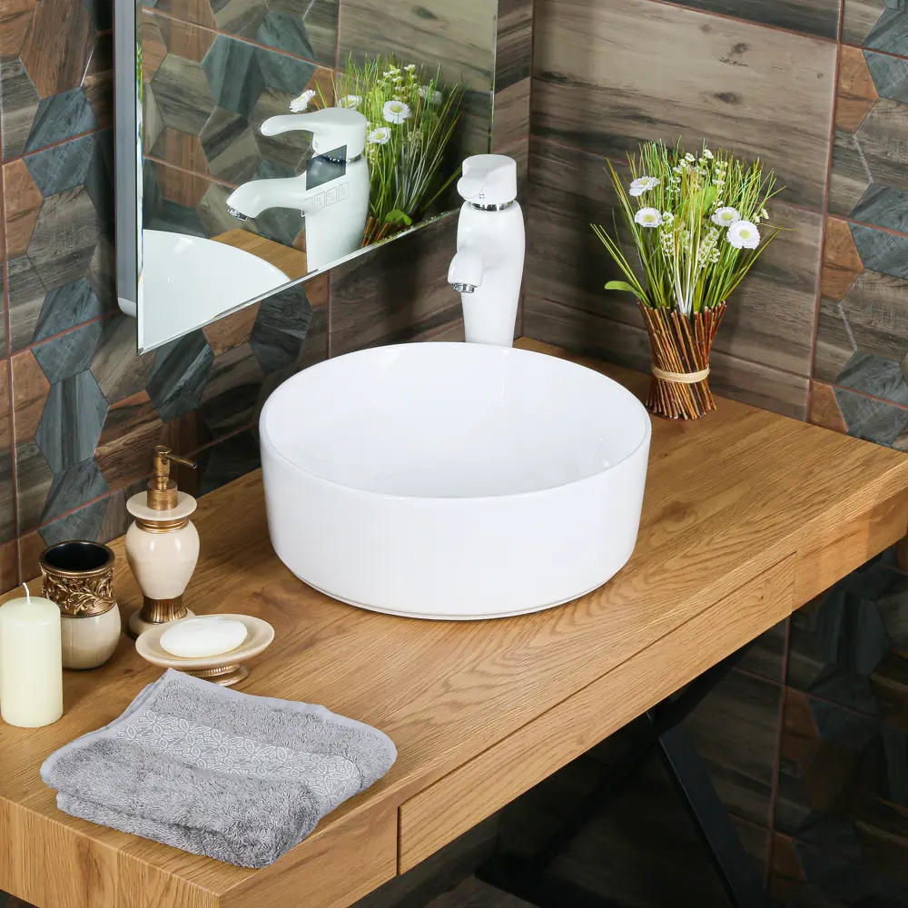 Мини-раковина Melana MLN-320340 накладная белая STLM-2146541 - Вид №4