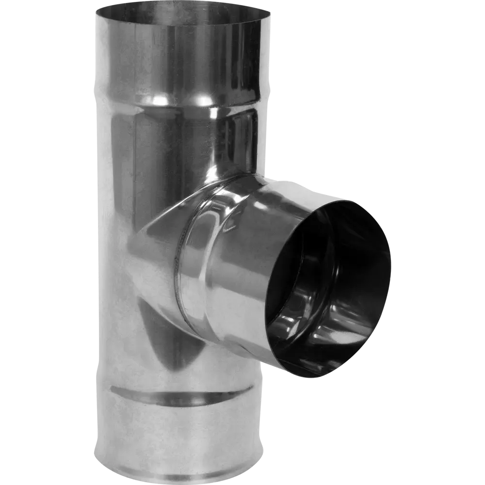 Тройник 90 градусов Ferum 120 мм 0.5 м нержавеющая сталь STLM-2122855