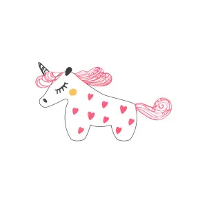Декоративная наклейка Pink Unicorn VAMVIGVAM  282158 Белый;розовый