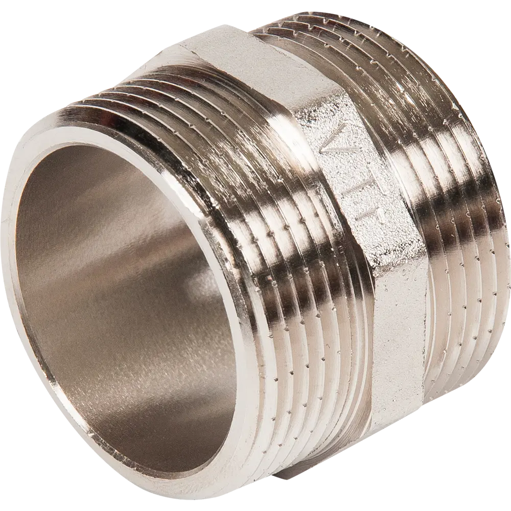 Ниппель Valtec 1 1/2" НР мм никелированная латунь S65510008 82575770 STLM-2001085 