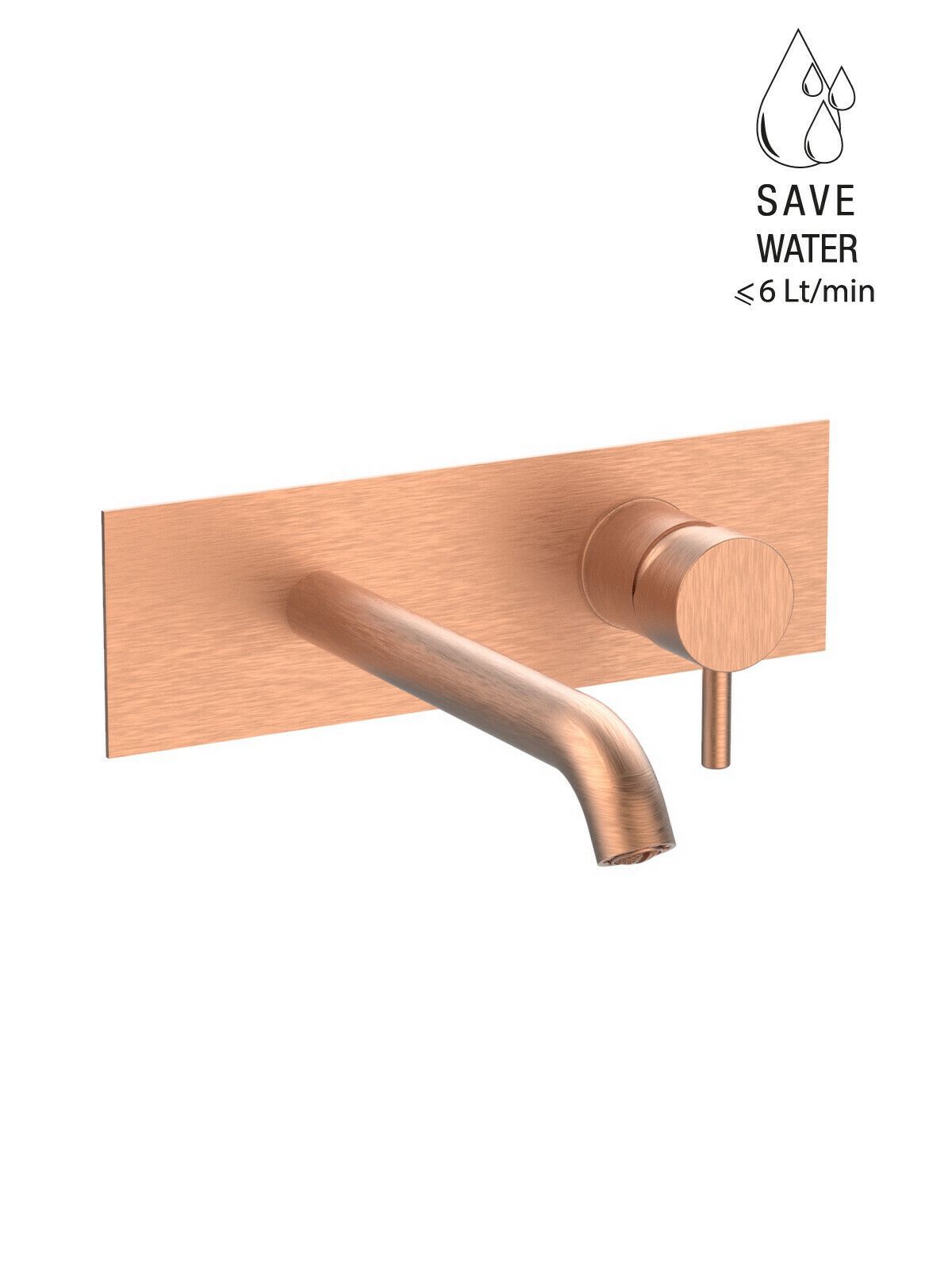 Настенный однорычажный смеситель для раковины с ограничителем расхода Rubinetterie Frattini Pepe XL ARCH-00076573 - Вид №44