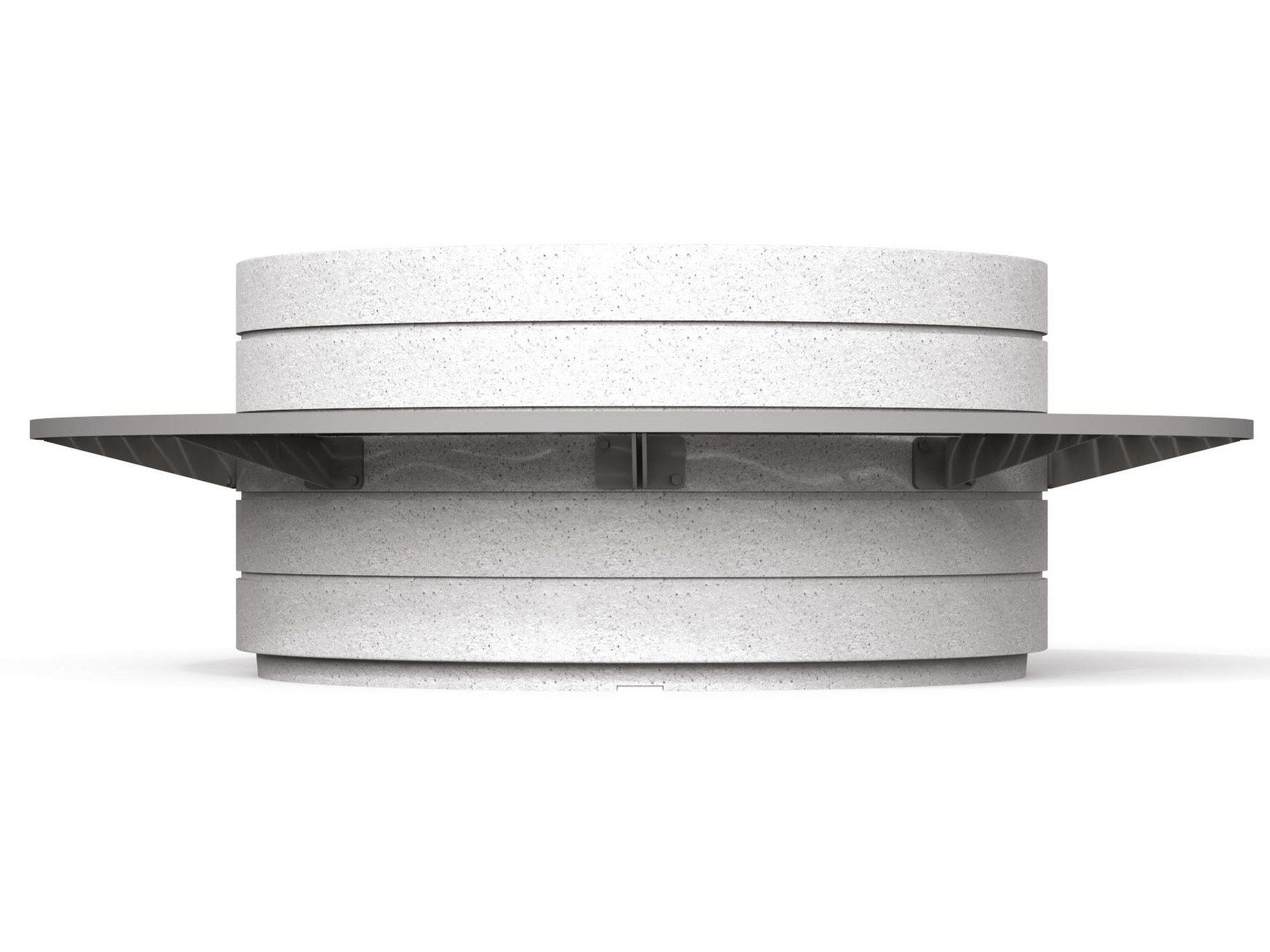 Реконструированная каменная круглая скамья со встроенной плантатором Metalco Оникс ARCH-00073969 - Вид №1