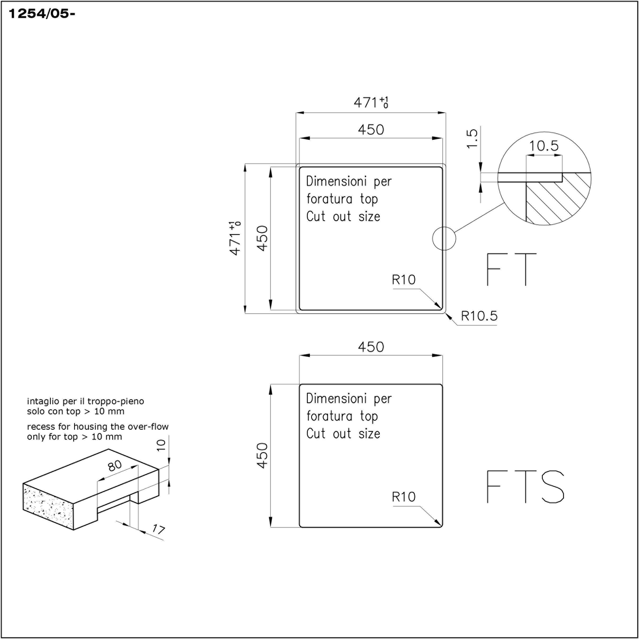 Раковина из нержавеющей стали Foster Quadra Evo ARCH-00113786 - Вид №8