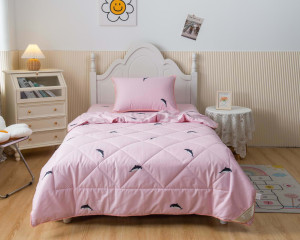 90357305 Комплект постельного белья с одеялом Касатка детский сатин цвет розовый STLM-0199115 SOFI DE MARKO