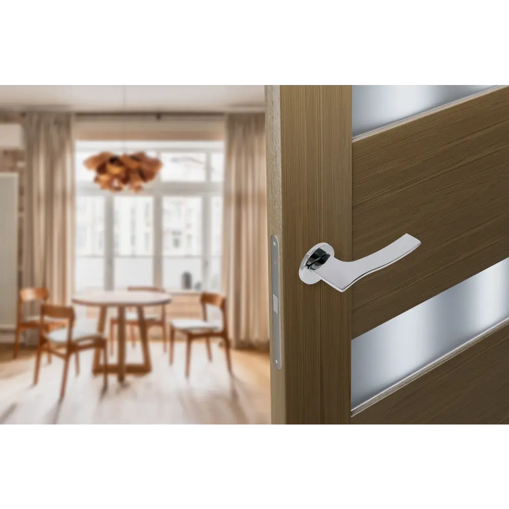 Дверные ручки Edson EDS-98B-R2, цвет хром STLM-2206198 - Вид №8