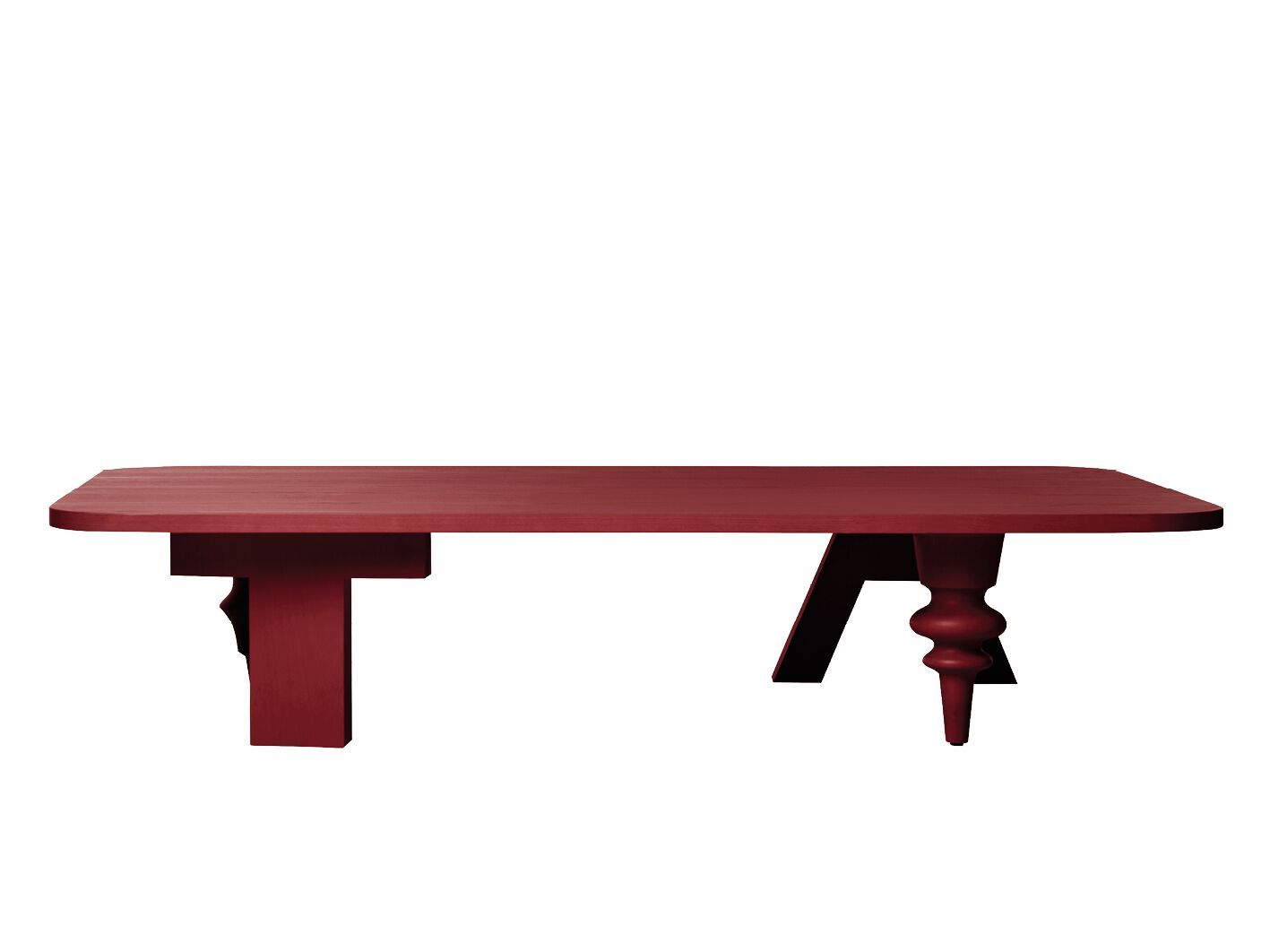 Прямоугольный журнальный столик из МДФ для гостиной BD Barcelona Multileg ARCH-00125488 - Вид №2