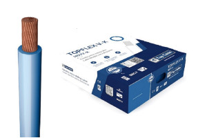 16315651 Монтажный гибкий провод 1Х6 голубой TOPFLEX H07V-K ПВ3 131A006.R100(100м) Top cable