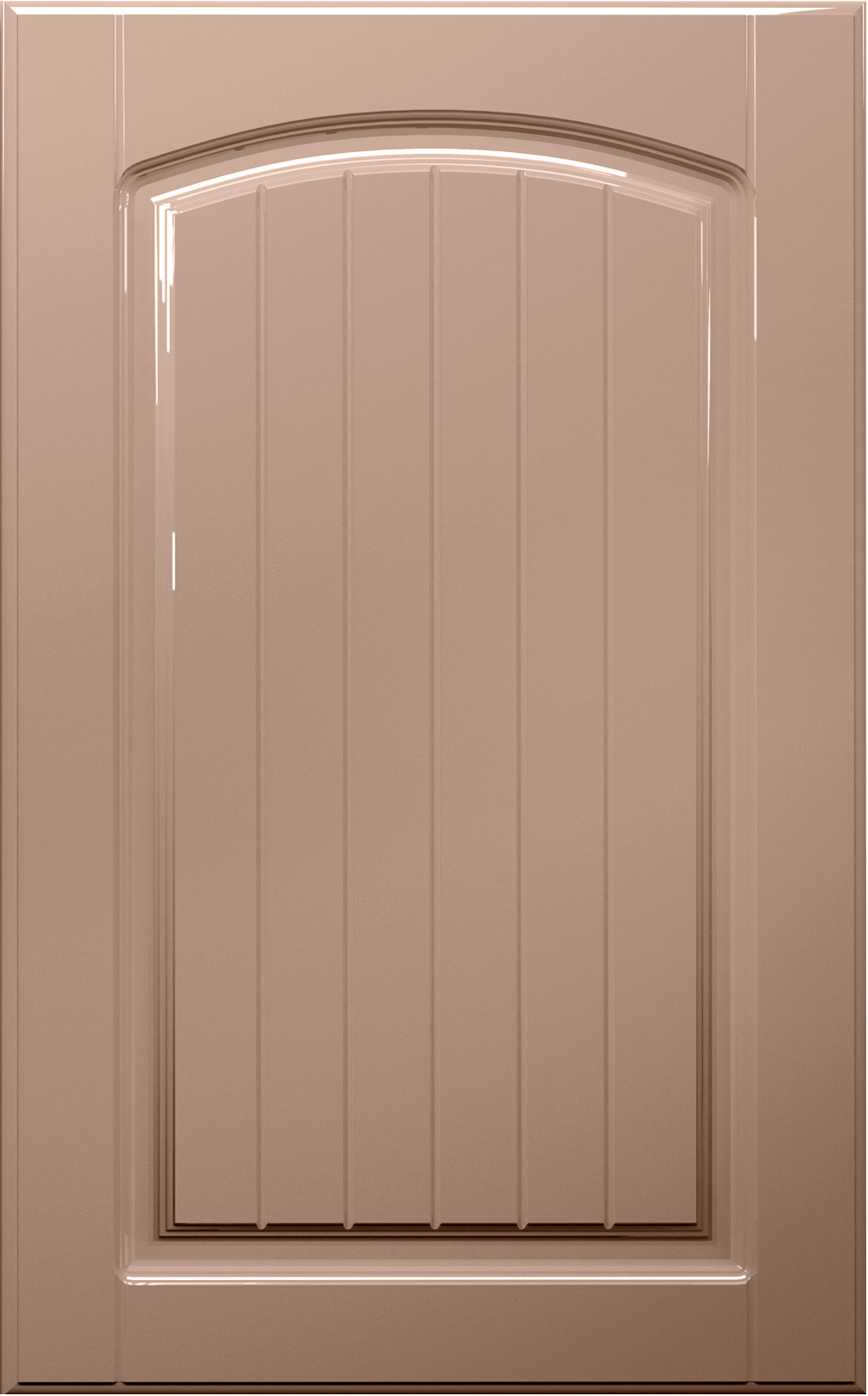 Фасады для кухни Кантри Фрезеровка «Арка сложная» Капучино глянец №218 SIDAK SIST2597-48